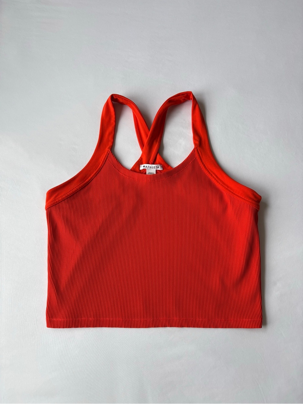 Orange Athleta ribbed tank top 🍊